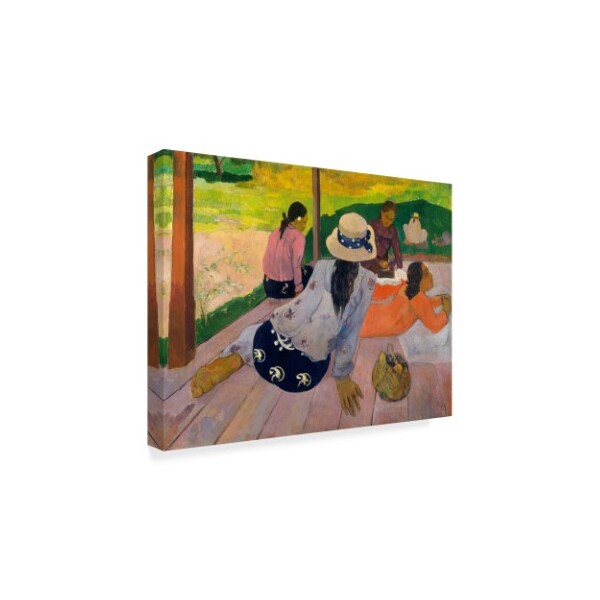 Paul Gauguin 'The Siesta' Canvas Art,14x19